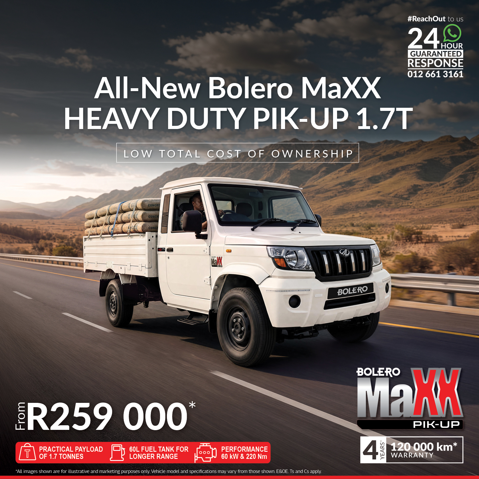 All-new Mahindra Bolero MaXX MaXX Heavy Duty 1.7T Pik-Up offer